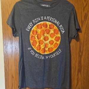Fifth Sun Dark Gray Pizza Graphic Tee